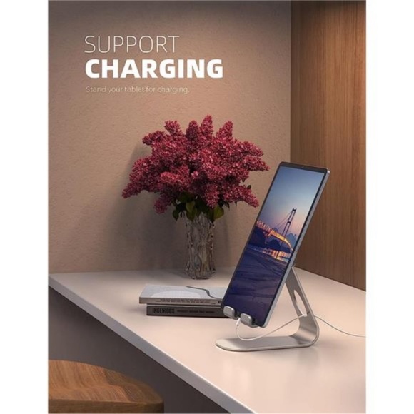 Tablet Stand Adjustable, Lamicall Tablet Stand : Desktop Stand Holder Dock - Picture 6 of 6